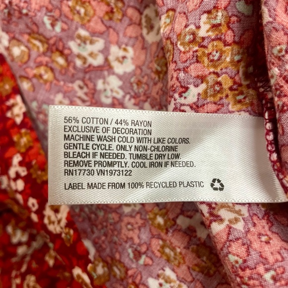 Red Autumnal Blouse - Picture 6 of 7